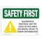 Signmission OSHA, 5" Height, 7" Width, Decal, 7" W, 5" H, Landscape, Hazardous Material May Used In Area OS-SF-D-57-L-10806 - alternate 1